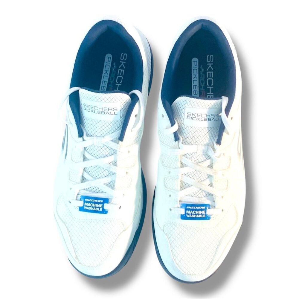 Skechers Go Train Arch Fit Viper Court-Pickleball (White/Navy) Tennis for Mens - Picture 4 of 17